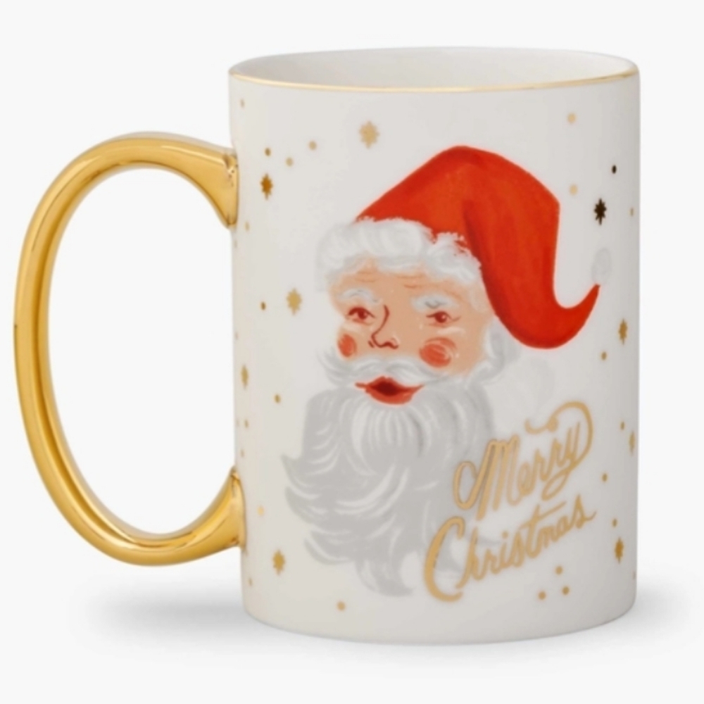 💥BUY 2 GET 1 FREE RIFLE PAPER CO. HOLIDAY PORCELAIN MUG, STYLE WINKING S - Picture 2 of 4